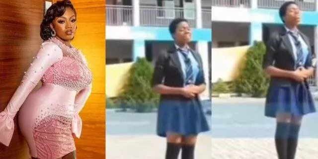 "She was her school chaplain" - Old video of Angel leading worship at her secondary school causes stir