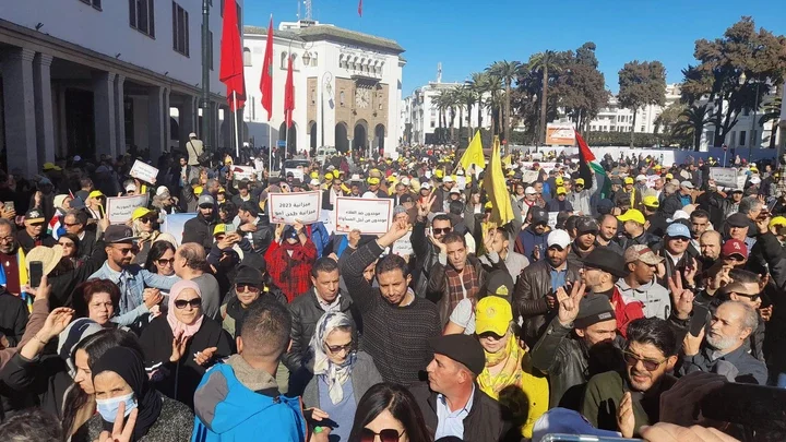 Thousands Stage Anti-Israel March In Morocco (News Central TV)