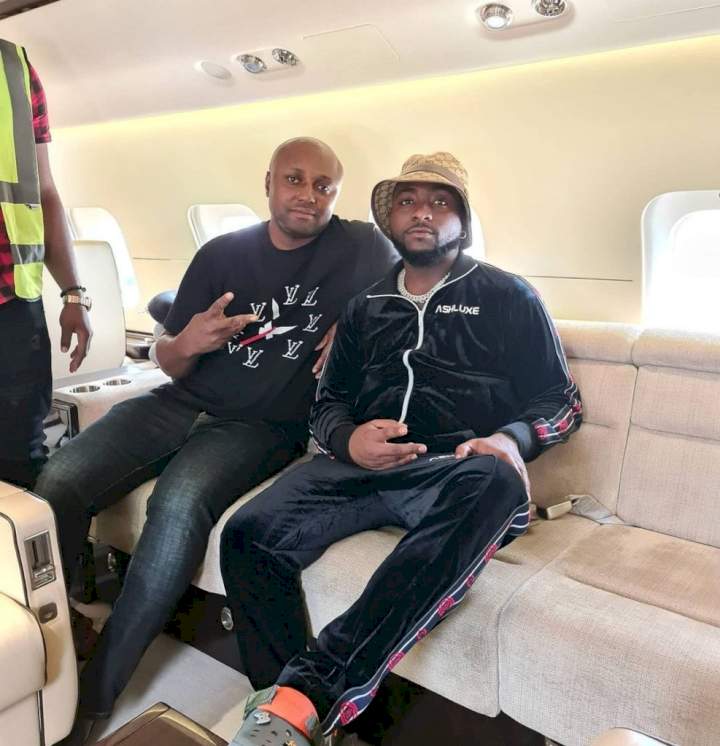 "This life just make money" - Reactions as Davido gives Isreal DMW a resounding knock on the head (Video)