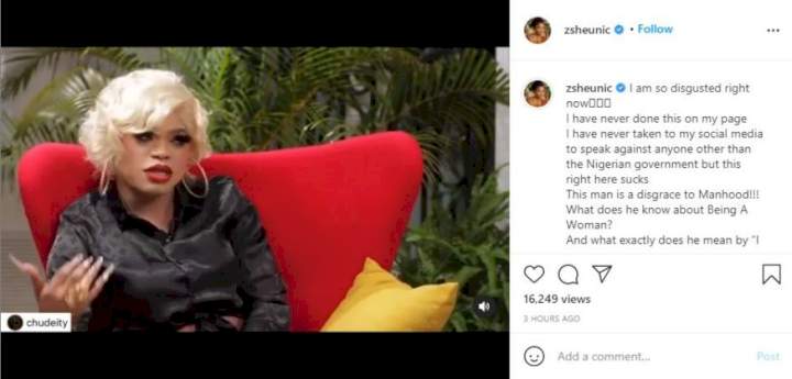 'Keep my topic out of your dirty mouth' - Bobrisky ruthlessly slams actress, Seun Osigbesan over criticisms directed at him