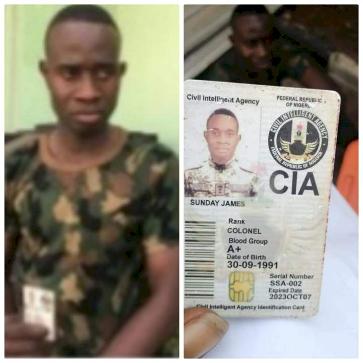 Fake soldier with CIA card arrested in Edo