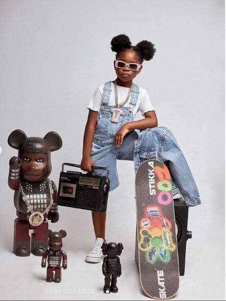 Davido called out for gifting daughter, Imade a toy that looks like Burna Boy