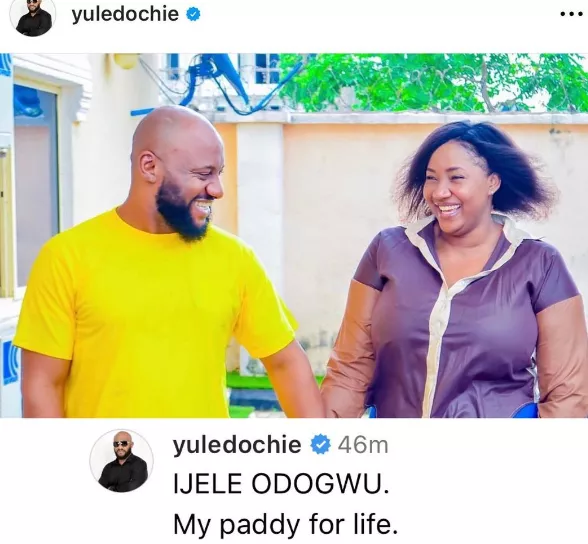 'My paddy for life'- Yul Edochie hails his second wife, Judy Austin