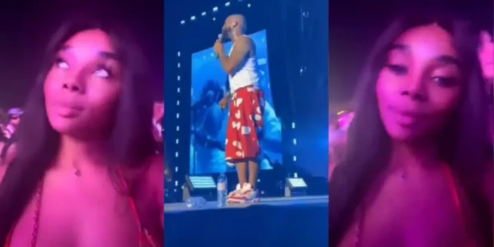 "Wow she still loves David" - Davido's alleged French baby Mama, Ivanna Bay stirs reactions, attends singer's recent show