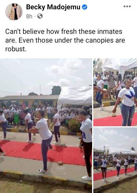 'I can't believe how fresh these inmates are' - Broadcaster, Becky Madojemu reacts to photos of female prisoners at Kirikiri prison