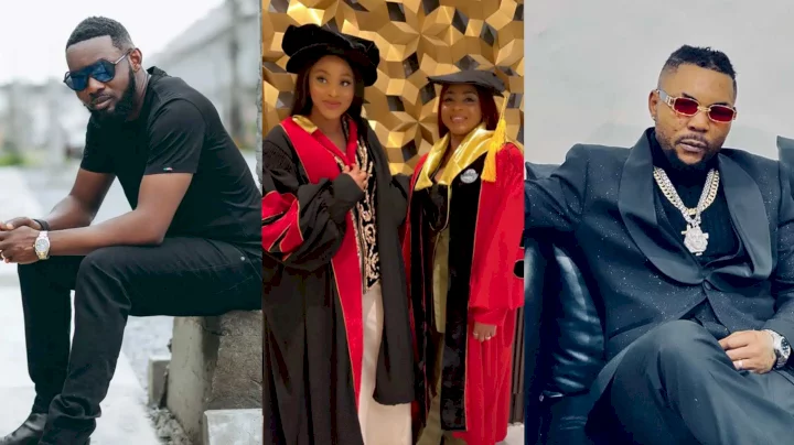 'Newest Doctors' - AY Makun, Oritse Femi's wives bag Doctorate degrees (Video)