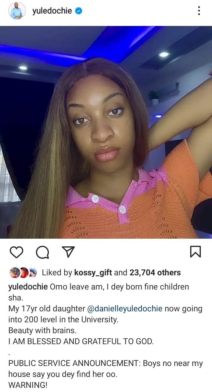 'This girl go show you pepper for wetin you do her mama' - Yul Edochie comes under fire after boasting about his daughter's beauty