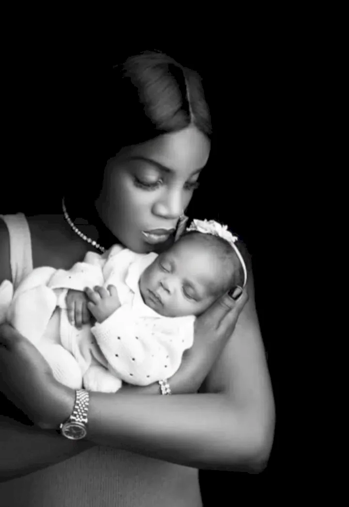 Seyi Shay shares birth process of her child as she reveals baby's face for the first time (Video)